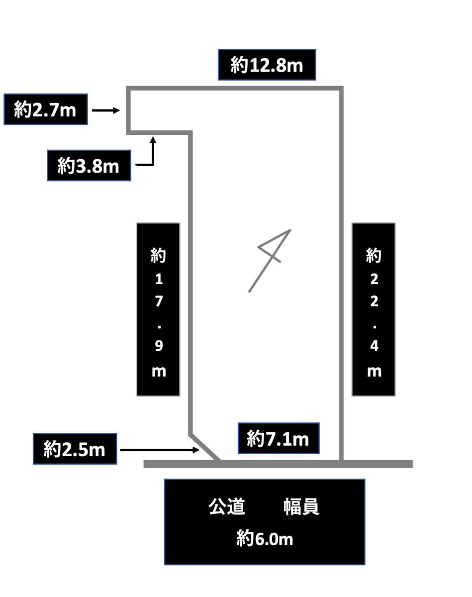 宮の沢3-5B-地型図